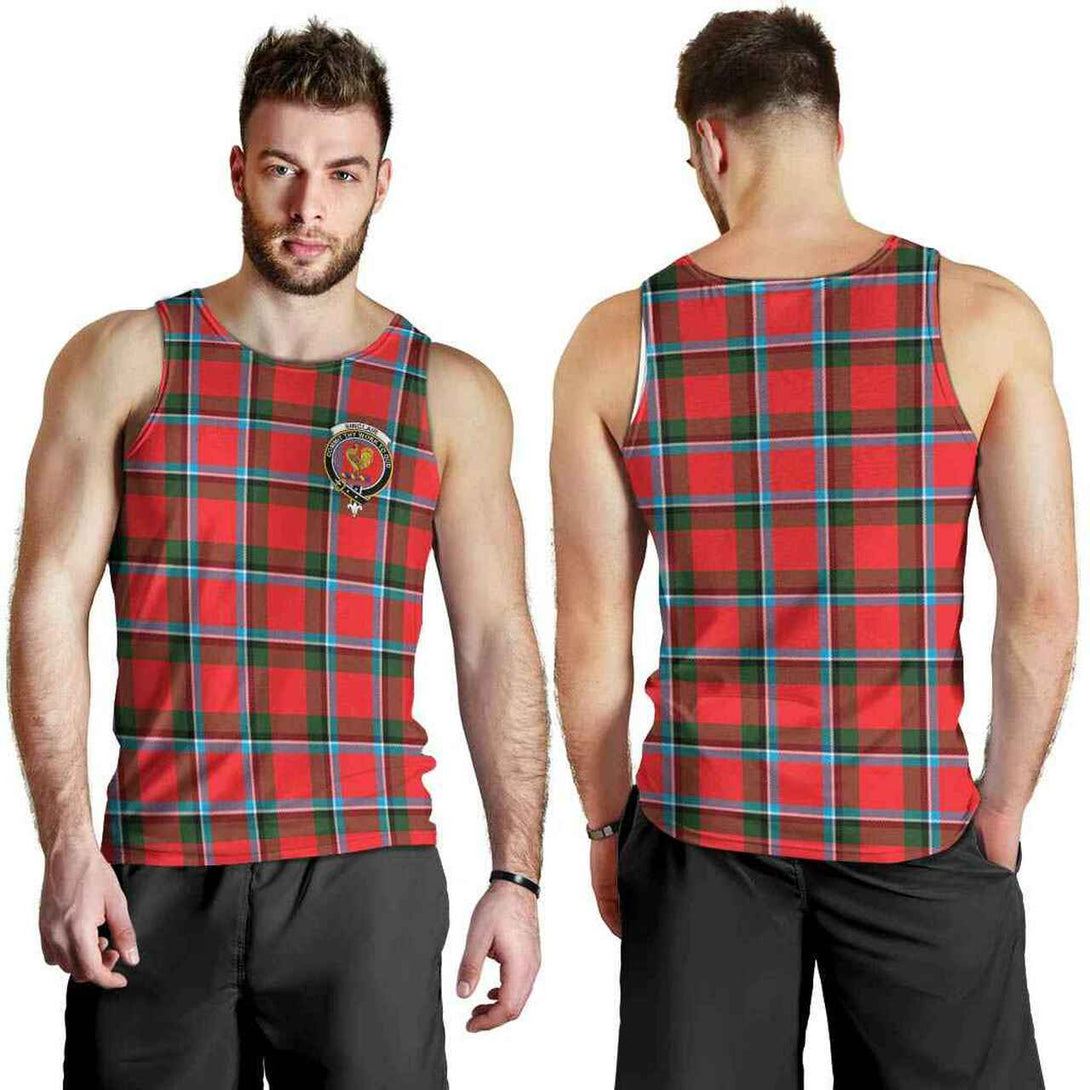 Sinclair Tartan Classic Crest Men Tank Top