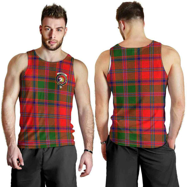 Stewart (of Appin) Tartan Classic Crest Men Tank Top