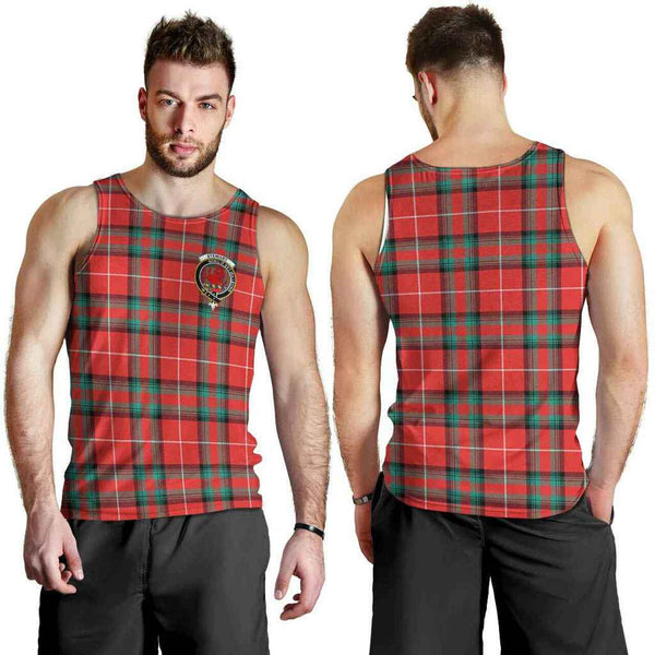 Stewart (Stuart) of Bute Tartan Classic Crest Men Tank Top