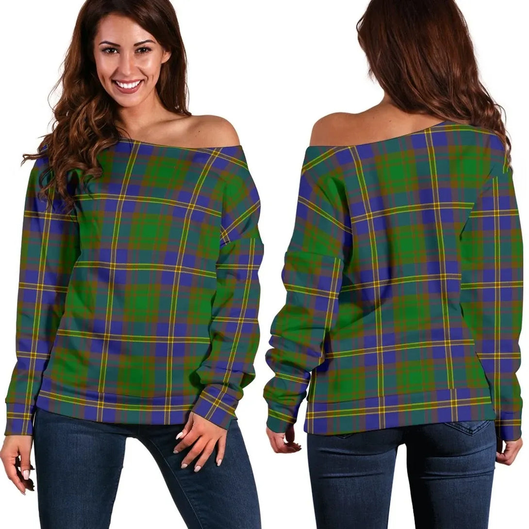 Strange of Balkaskie Tartan Classic Women Off Shoulder Sweatshirt