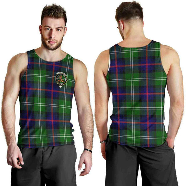 Sutherland II Tartan Classic Crest Men Tank Top