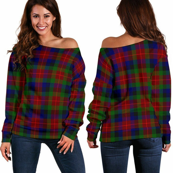 Tennant Tartan Classic Women Off Shoulder Sweatshirt