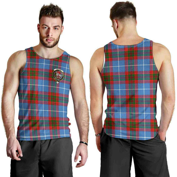 Trotter Tartan Classic Crest Men Tank Top